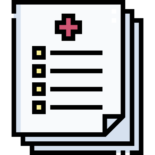 Medical report history medical history healthcare and medical icon Medical report history medical history healthcare and medical icon