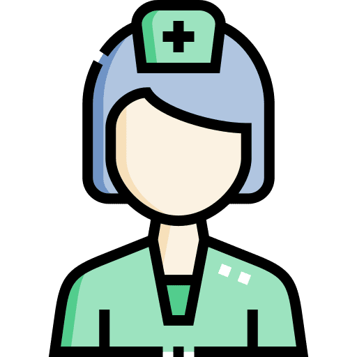 Nurse female uniform caucasian icon Nurse female uniform caucasian icon