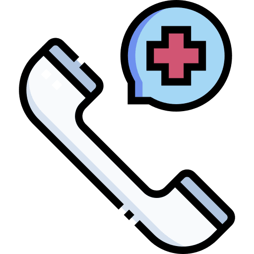 Phone call emergency call communications hospital icon Phone call emergency call communications hospital icon