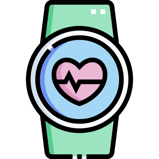 Smartwatch fitness watch heart wellness icon Smartwatch fitness watch heart wellness icon