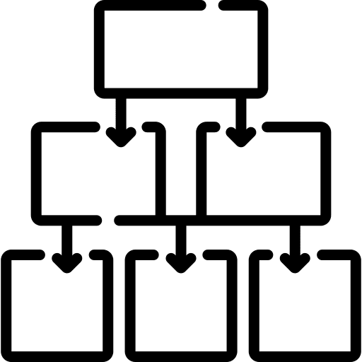 Scheme business and finance plan program icon