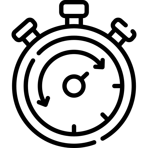 Stopwatch timing time management time and date icon
