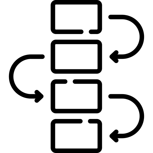Workflow business project management project plan icon