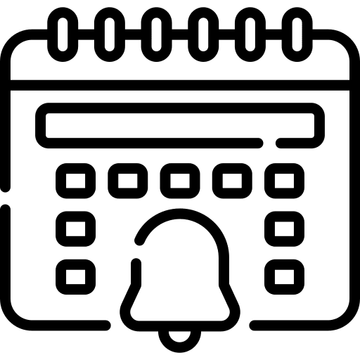 Notification notification schedule event icon Notification notification schedule event icon