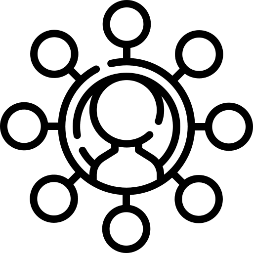 User network link user icon User network link user icon