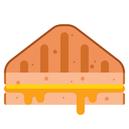 Cheese sandwich cooking gastronomy icon