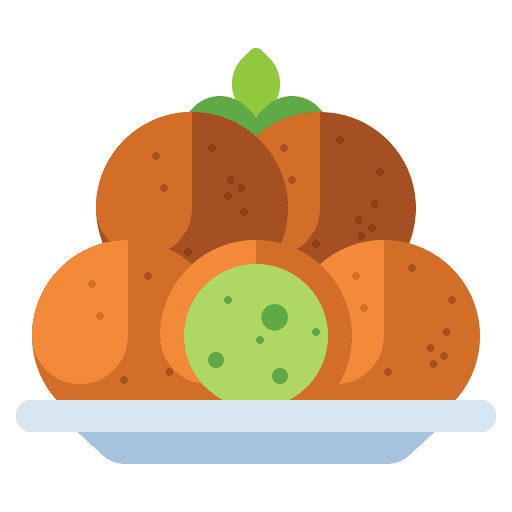 Falafel chickpea cuisine food and restaurant icon