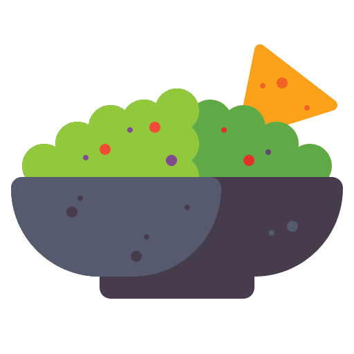 Guacamole eating food and restaurant guacamole icon