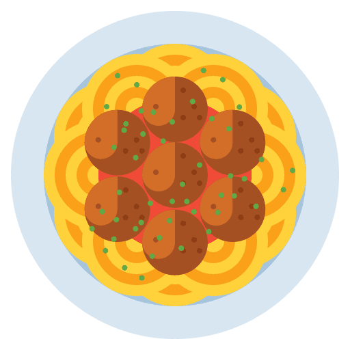 Spaghetti italian food eating cuisine icon