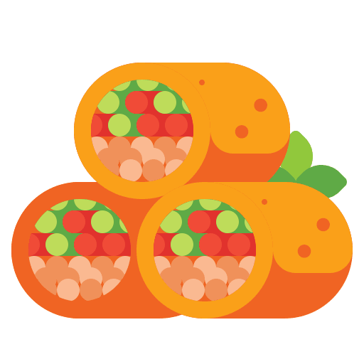 Spring rolls spring rolls cuisine food and restaurant icon
