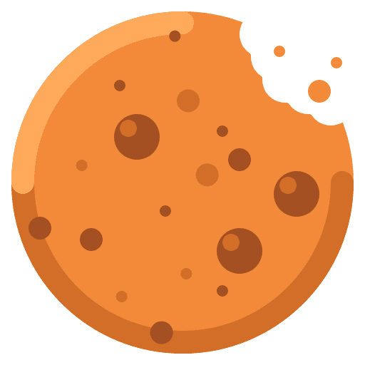 Chocolate chip food and restaurant cookie cuisine icon