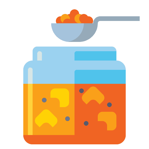 Chutney jar jam sauce icon