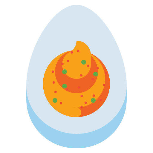 Deviled eggs egg food and restaurant boiled egg icon