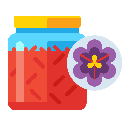 Saffron nature blossom gastronomy icon
