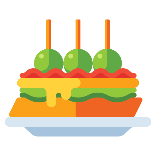 Tapas snack spanish food traditional icon