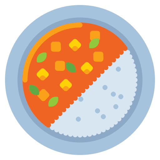 Curry asian food cuisine oriental food icon