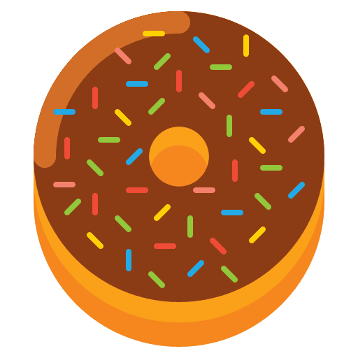 Doughnut sweet doughnut eating icon