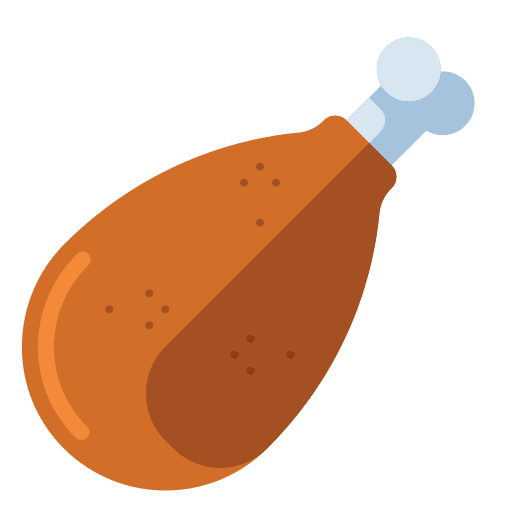 Fried chicken chicken leg fried chicken fast food icon