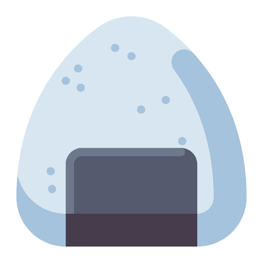 Onigiri japanese food sushi nutrition icon