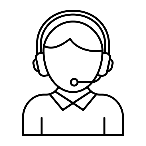 Call center agent help desk customer support icon
