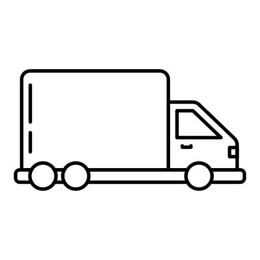 Delivery truck transportation shipping and delivery transport icon