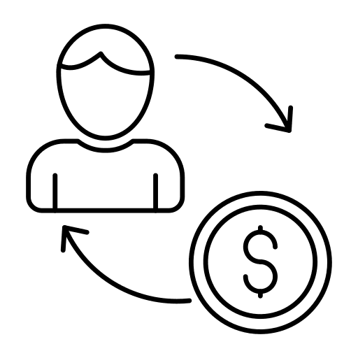 Man business and finance exchange avatar icon