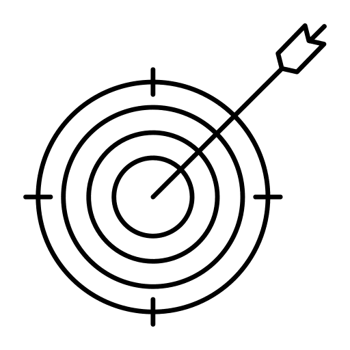 Target business and finance goal target icon