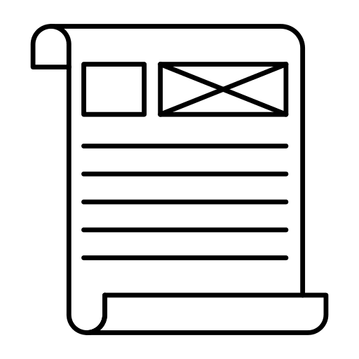 Paper sheet text paper icon