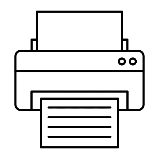 Printer ink electronics printer icon
