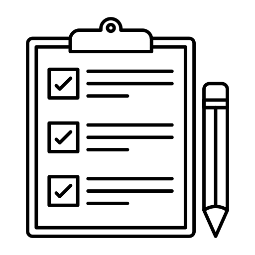 Checklist criteria checklist list icon