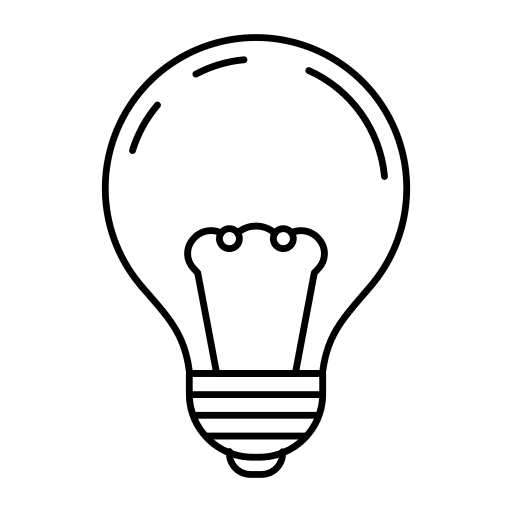 Light bulb invention idea illumination icon