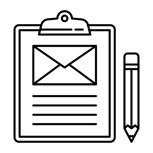 Mail mail pencil communications icon