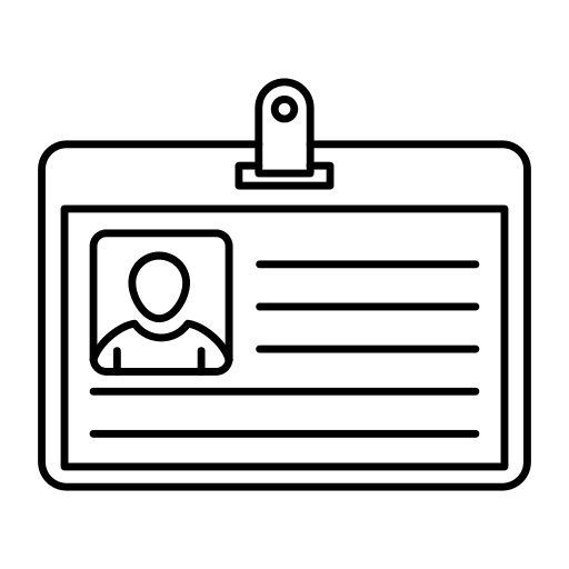 Pass user intern identification icon