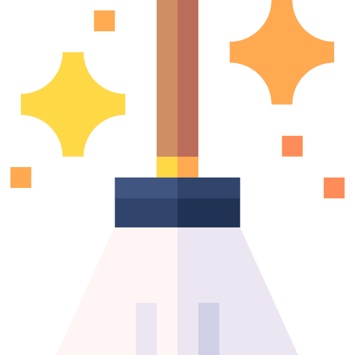 Sweep cleaner sweep cleaning icon