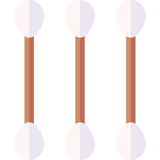 Cotton buds personal hygiene grooming wellness icon Cotton buds personal hygiene grooming wellness icon