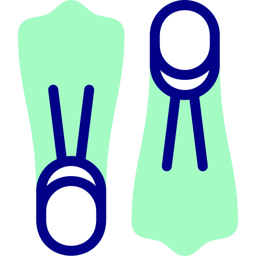 Fins sports and competition fins swim icon Fins sports and competition fins swim icon