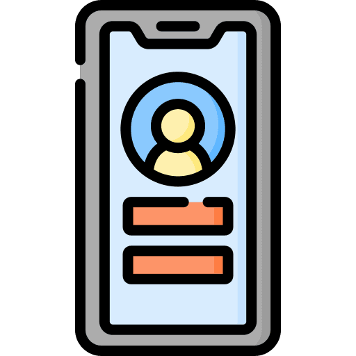 Add contact communications smartphone add friend icon
