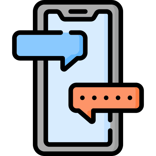Chat smartphone chat online icon