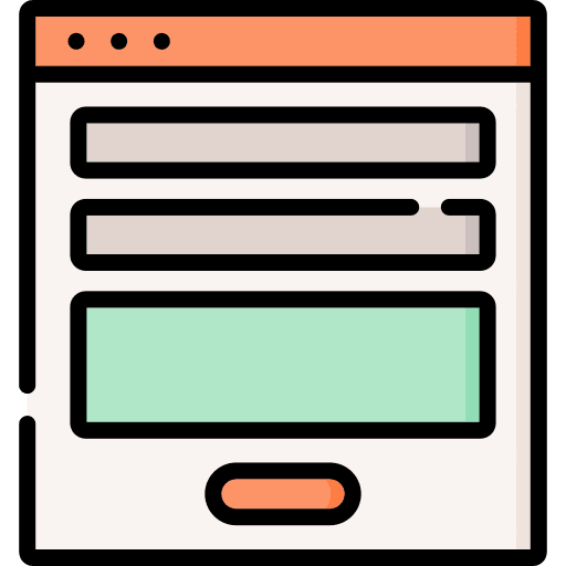 Mail commerce and shopping communications sign up icon