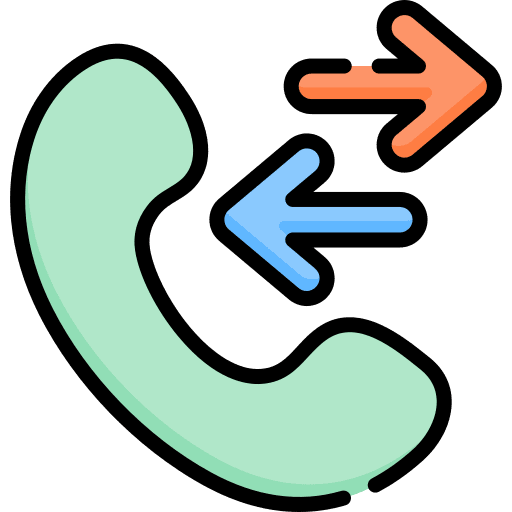 Phone call arrow exchange phone receiver icon Phone call arrow exchange phone receiver icon