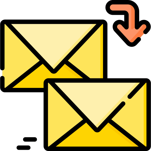 Reply email communications mail icon Reply email communications mail icon