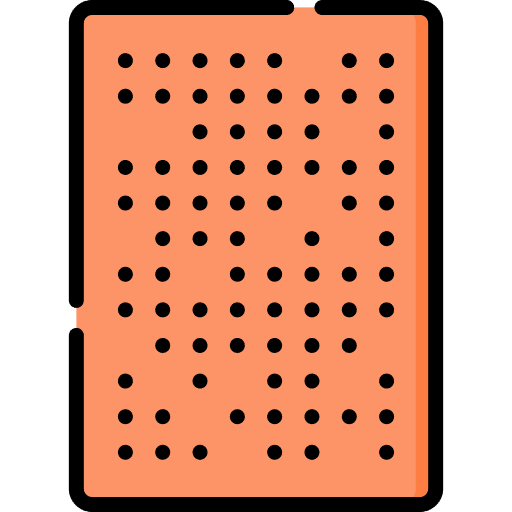 Braille handicapped book blind icon Braille handicapped book blind icon