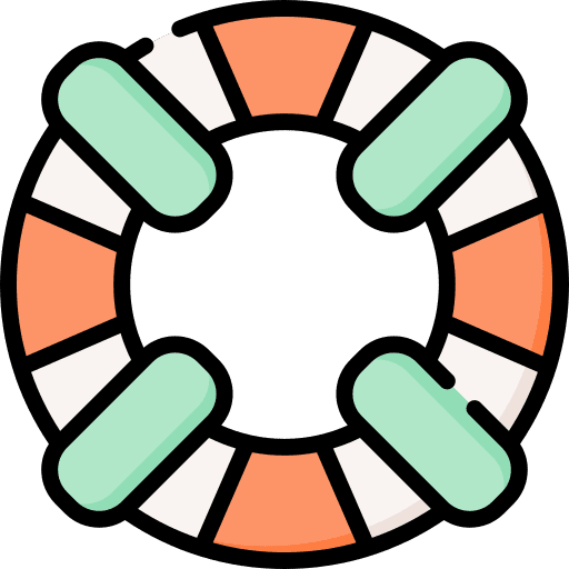 Help lifeguard lifesaver floating icon Help lifeguard lifesaver floating icon