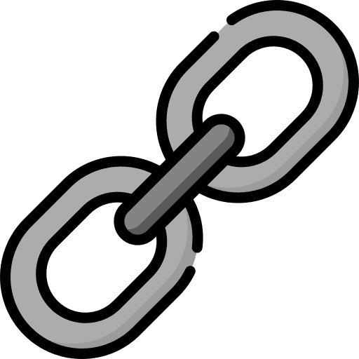 Link link chain multimedia icon Link link chain multimedia icon