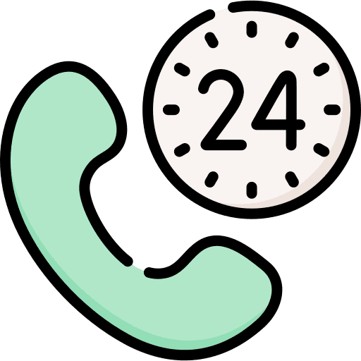 Phone call customer support phone call 24 hours icon Phone call customer support phone call 24 hours icon
