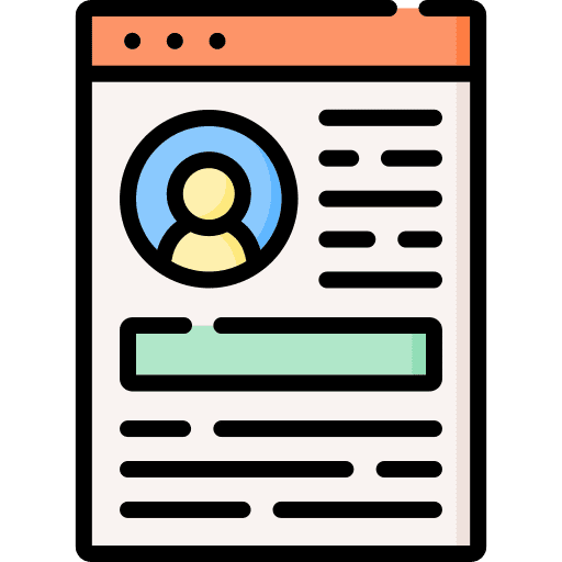 Profile profile user information icon Profile profile user information icon