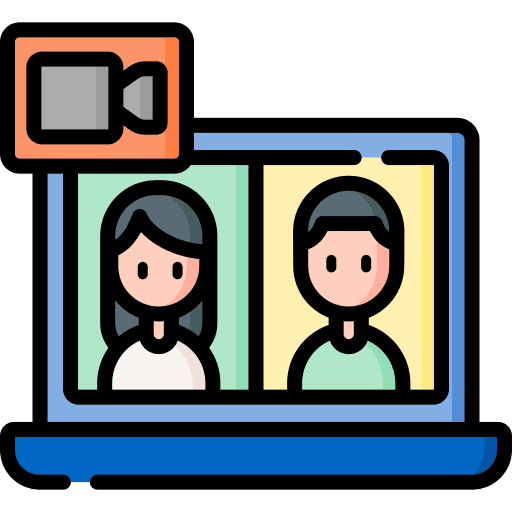 Video call meeting video conference communication icon Video call meeting video conference communication icon