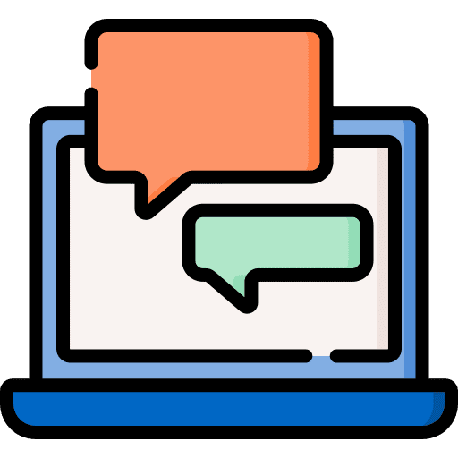 Chat box message communications online chat icon Chat box message communications online chat icon