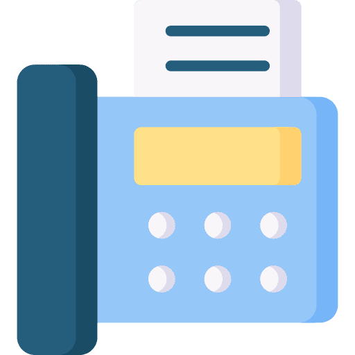 Fax telephone fax office material icon