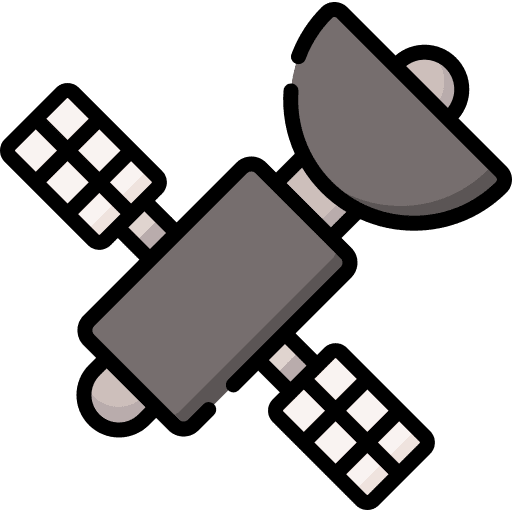 Satellite connection technology communications icon Satellite connection technology communications icon